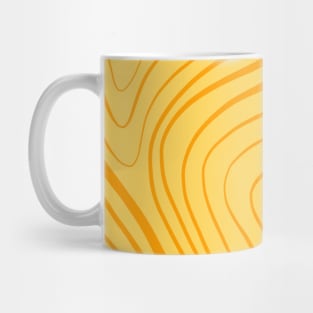 Amazing Simple Aesthetic Light Pastel Yellow Lines Mug